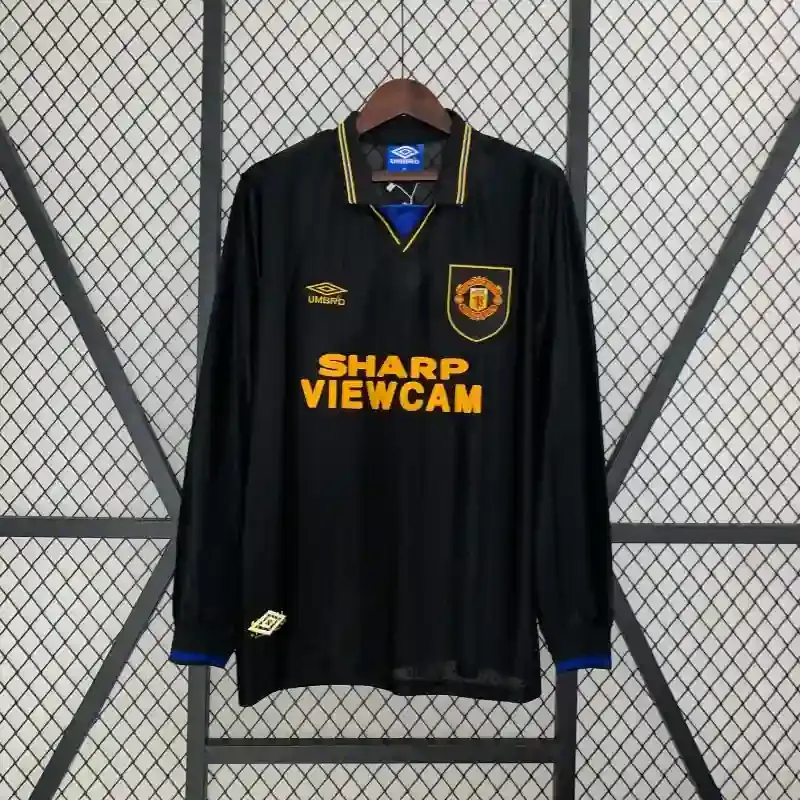 Cheap 1993-1995 Long Sleeve Manchester United Jersey retro kit