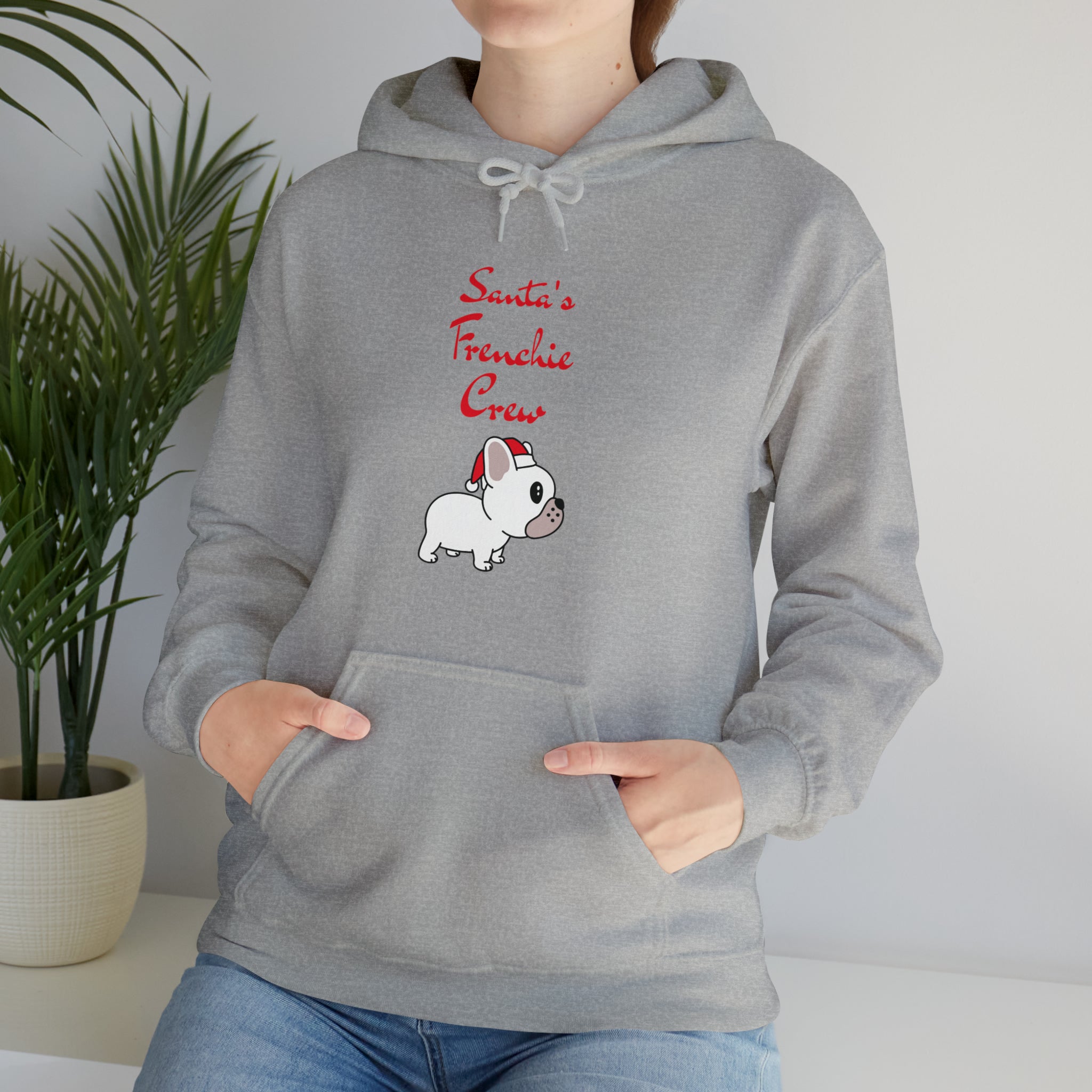 Comfortable Lifestyle-Driven Frenchie Crew Unisex Hoodie for Home Use