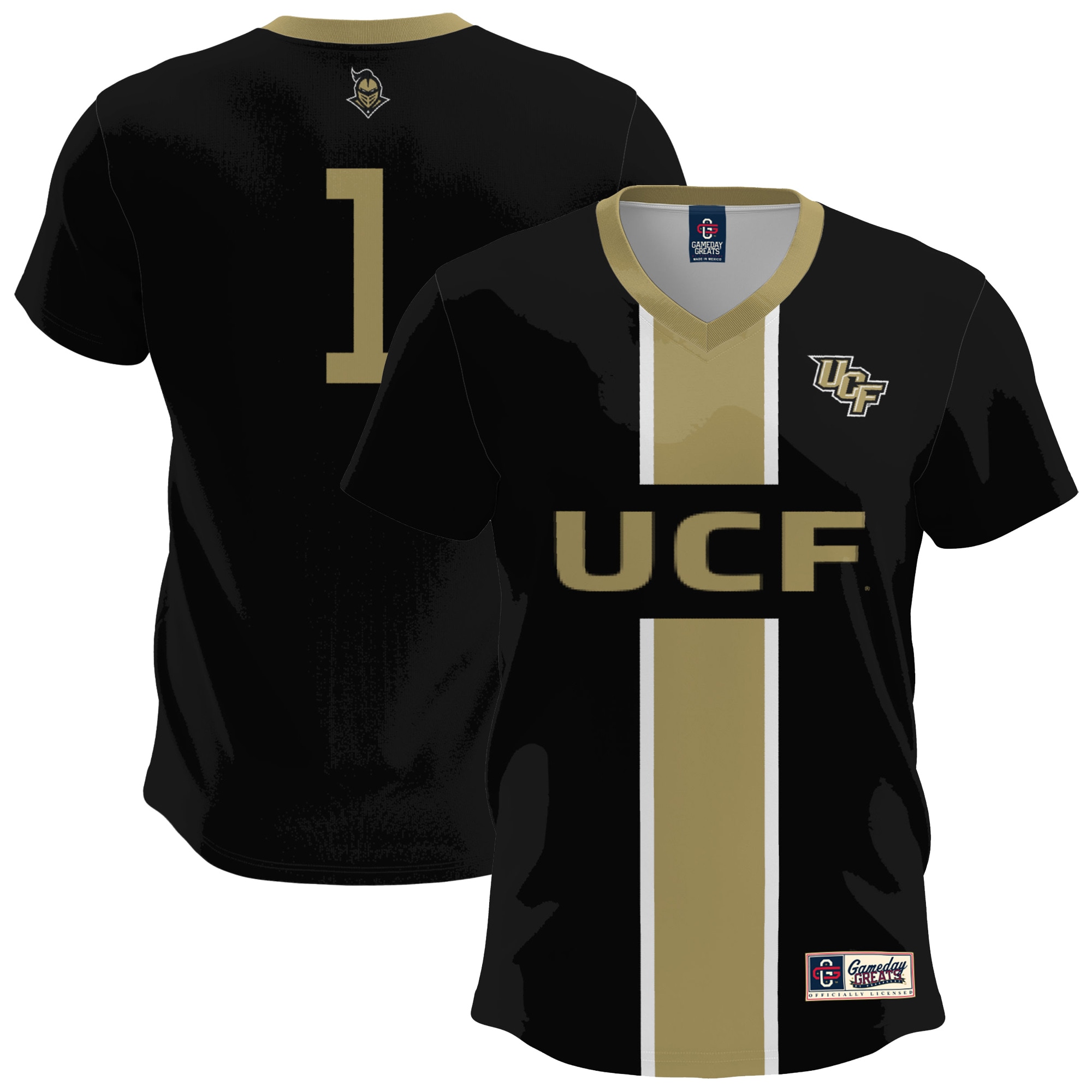 [LK] UCF Knights GameDay Greats Lightweight Soccer Fashion Jersey - Black