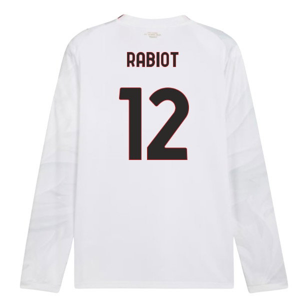 2026-2027 AC Milan Long Sleeve Away Shirt (Rabiot 12)