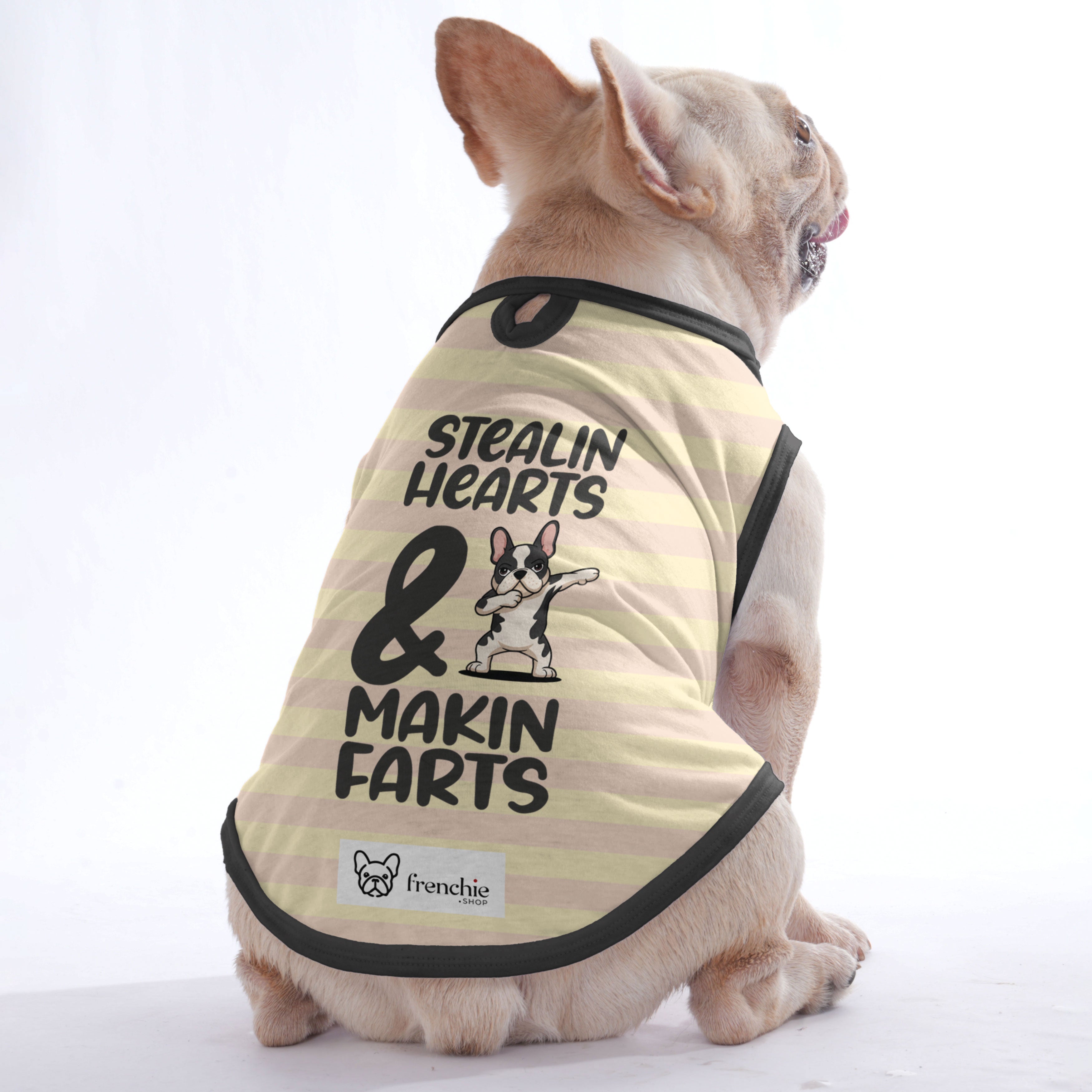 French Bulldog Stealin Hearts & Makin Farts Shirt For Frenchies