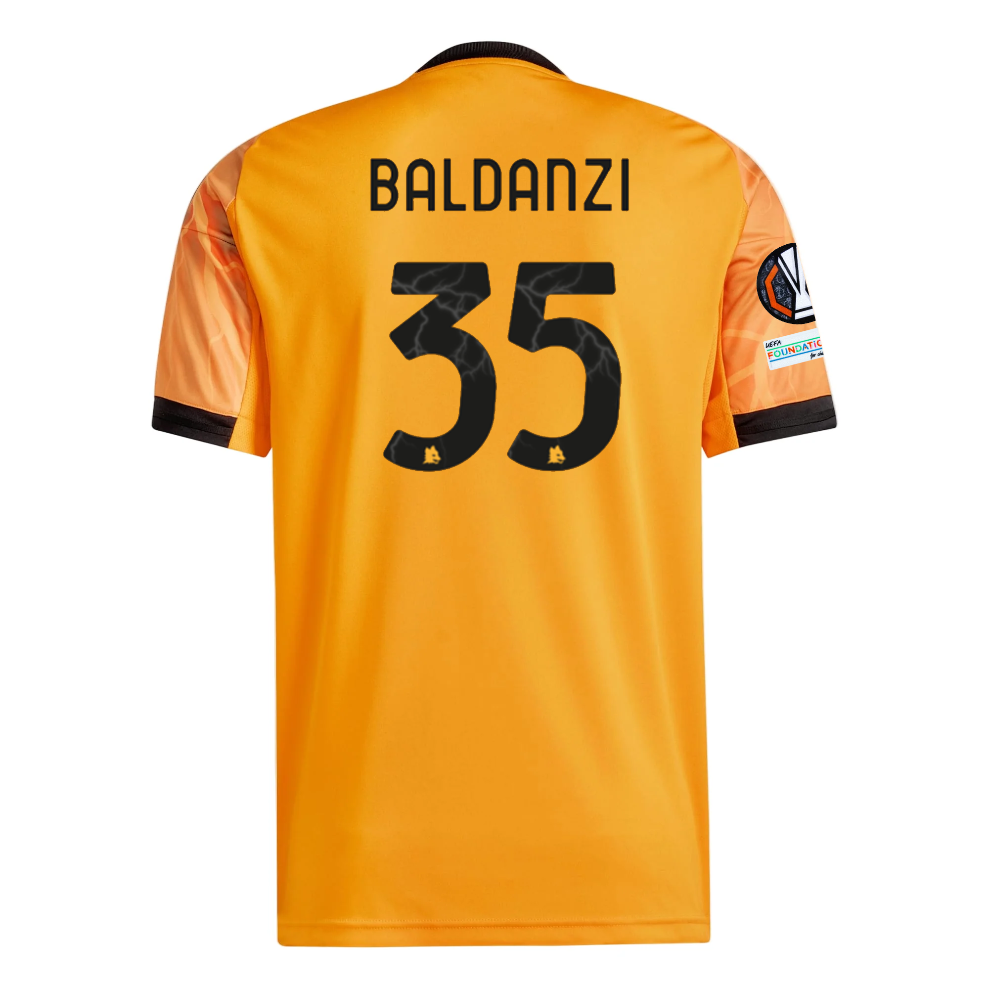 AS Roma Baldanzi 2025-2026 UEL Away Jersey – Authentic Shirt