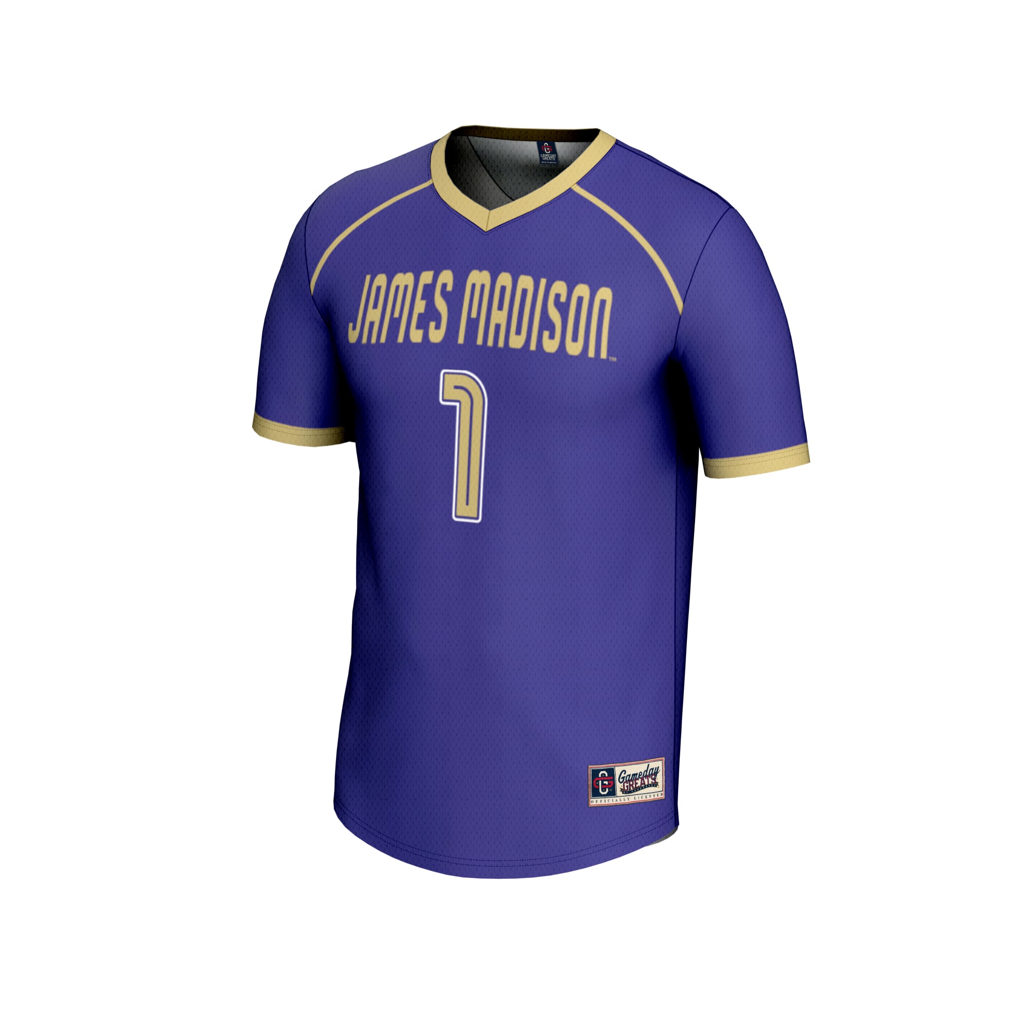 #1 James Madison Dukes GameDay Greats Unisex Lightweight Women's Lacrosse Fashion Jersey - Purple