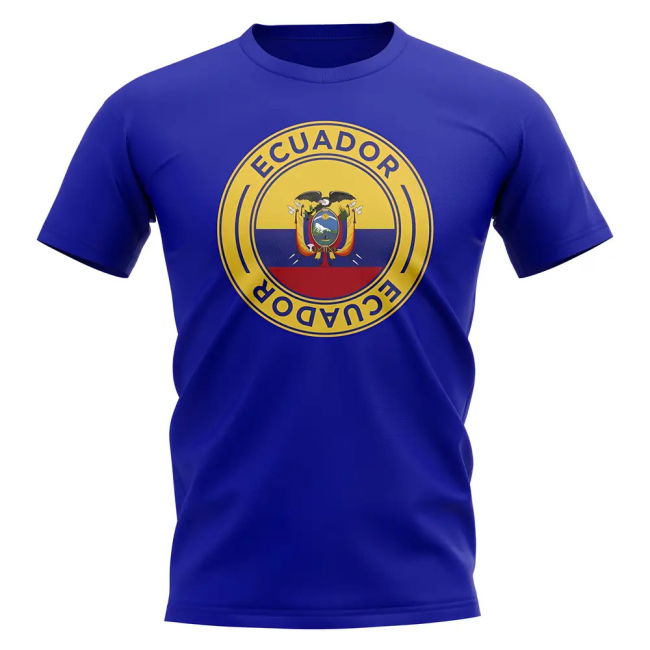 Professional Ecuador Football Badge T-Shirt (Royal) Player