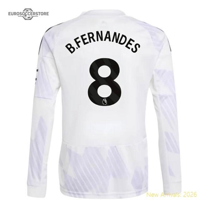 Top-grade 2025-2026 Man Utd Long Sleeve Away Shirt (kids) (bfernan