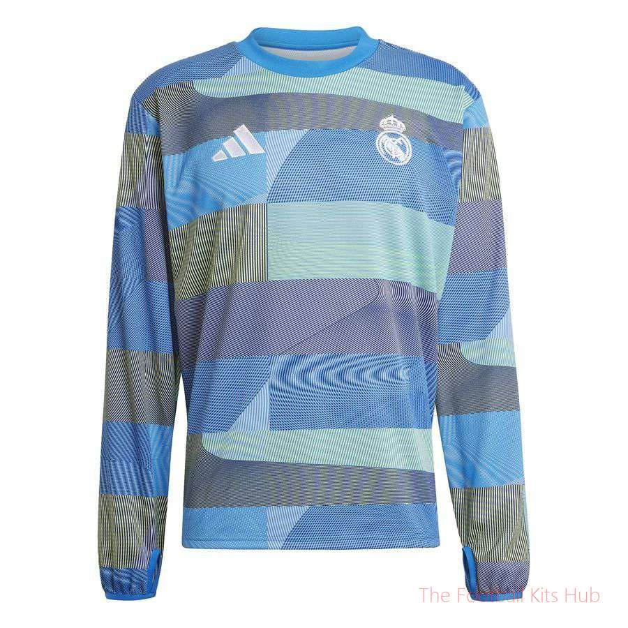Real Madrid Training T-Shirt Pre Match Warm Top - Bluebird