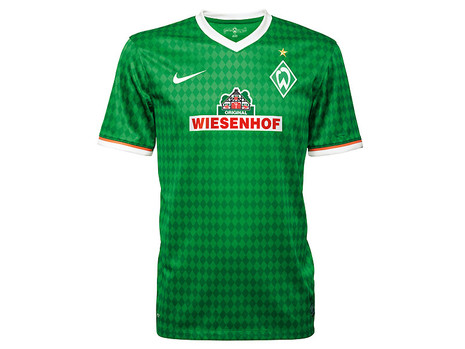 13-14 Werder Bremen Home Green Jersey Shirt - Official Replica 2738