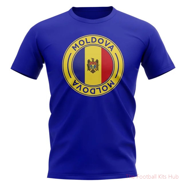 Moldova Football Badge T-Shirt (Royal)
