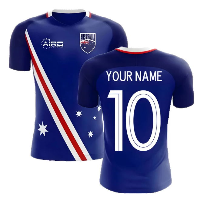 Cup 2025-2026 Australia Flag Away Concept Football Shirt (Your Name)