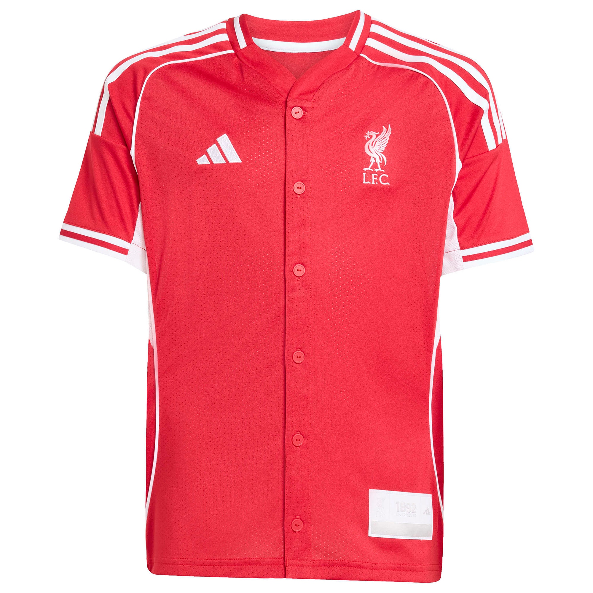 [SJH] Liverpool Youth Full-Button Baseball Jersey - Red