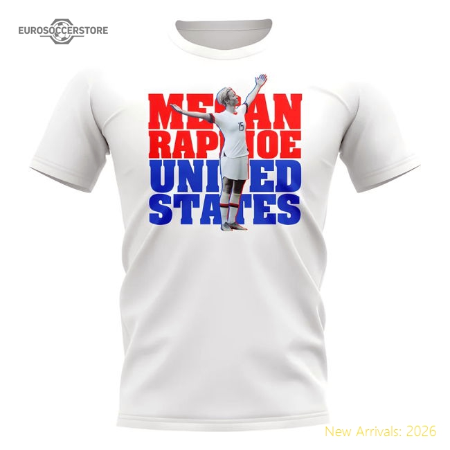 Megan Rapinoe United States-player T-shirt (white) - Fan Collection