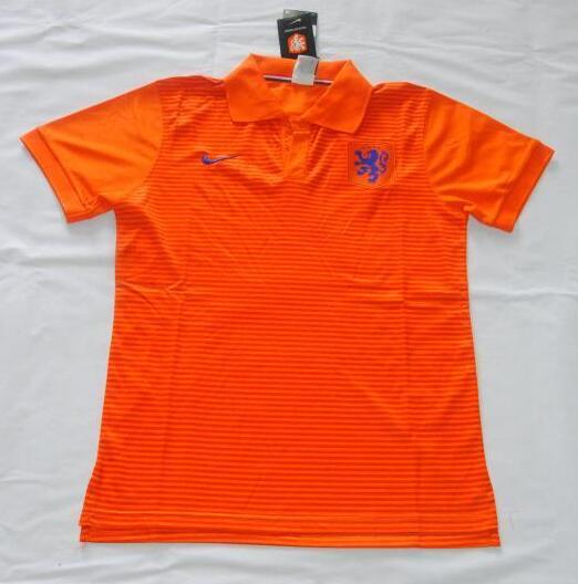 Netherlands 2016 Euro Orange Polo Shirt - Official Replica 23319