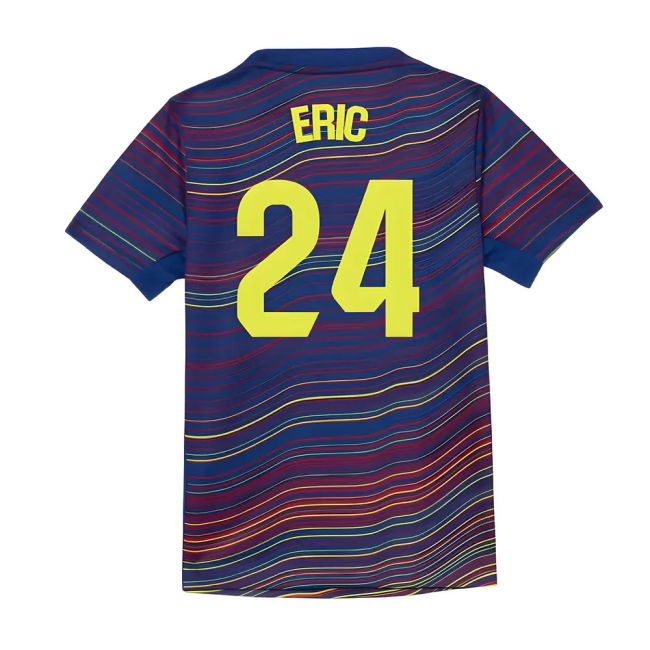 2025-2026 Barcelona Academy Pro Pre Match Shirt (Blue) - Kids (Eric...