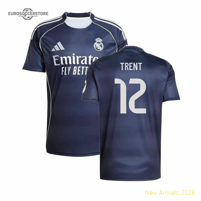Premium-grade 2025-2026 Real Madrid Alternate Jersey (trent 12)