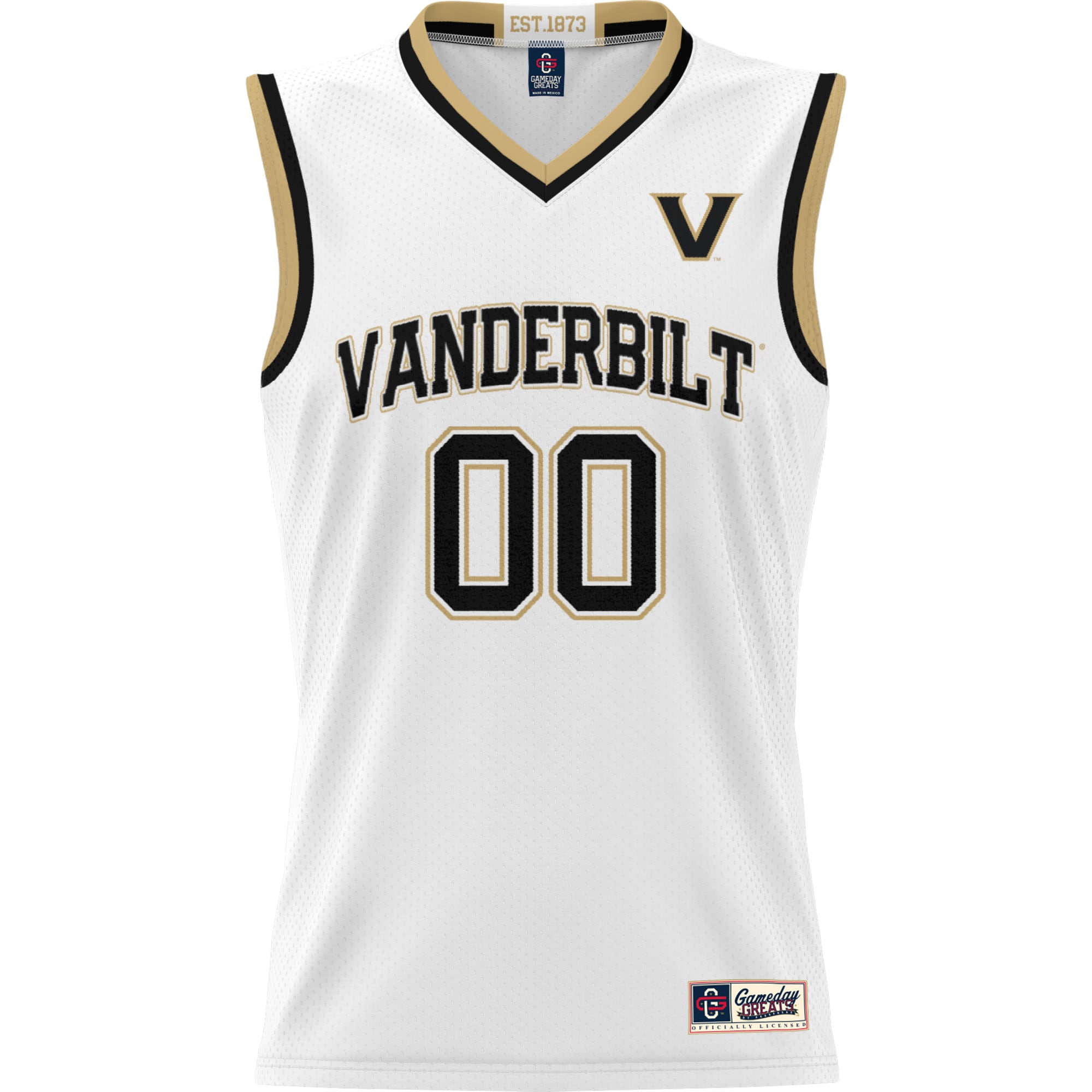 [NJP] Vanderbilt Commodores GameDay Greats NIL Pick-A-Player Men's Basketball Jersey - White