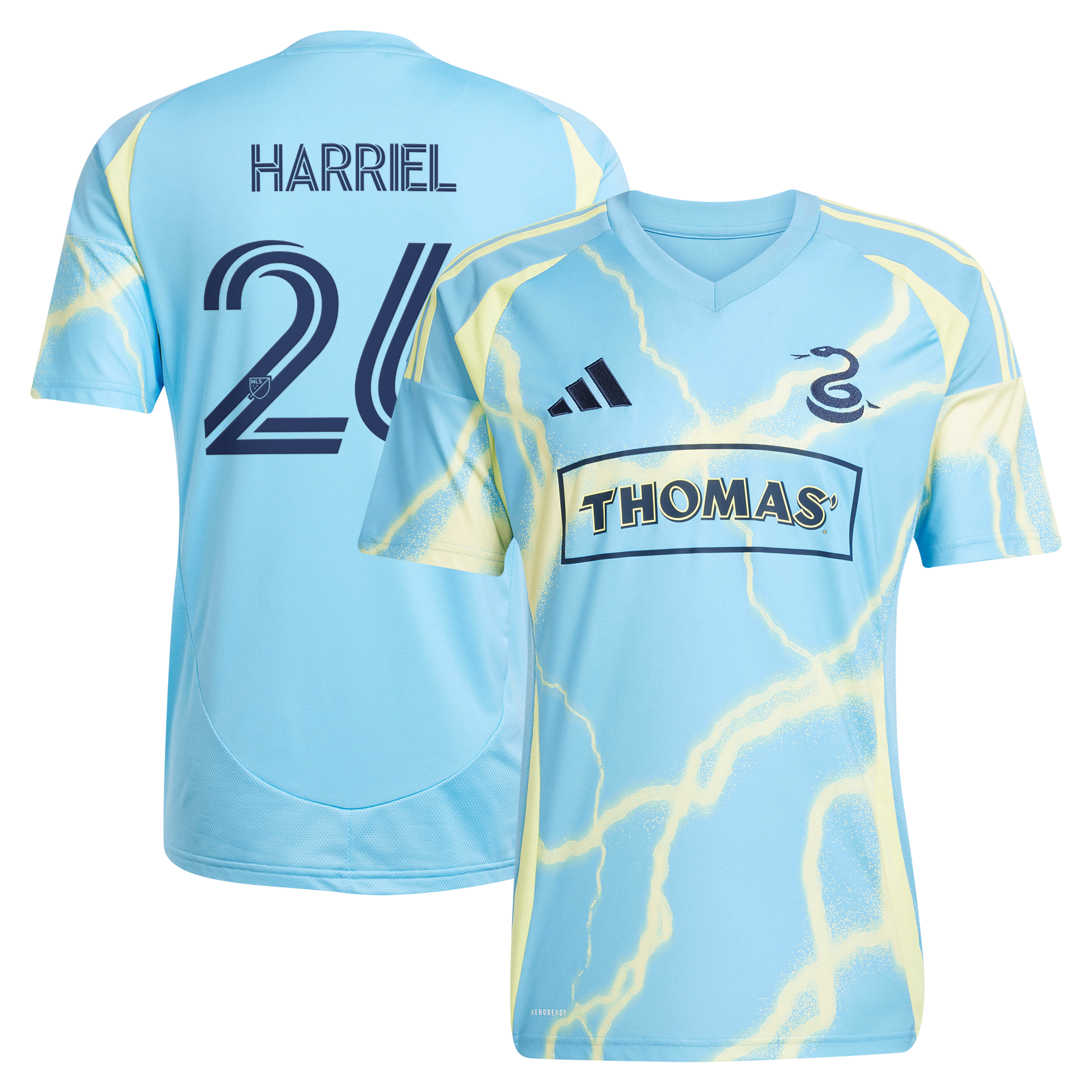 [LK] Nathan Harriel Philadelphia Union 2025 The Voltage Kit Replica Jersey - Blue