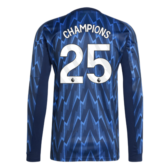 soccer jersey 2025-2026 Arsenal Long Sleeve Away Shirt (Champions 25)