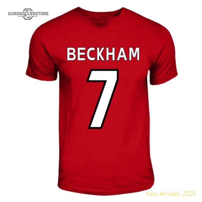 David Manchester Beckham United Hero T-Shirt (Red) Fan Edition