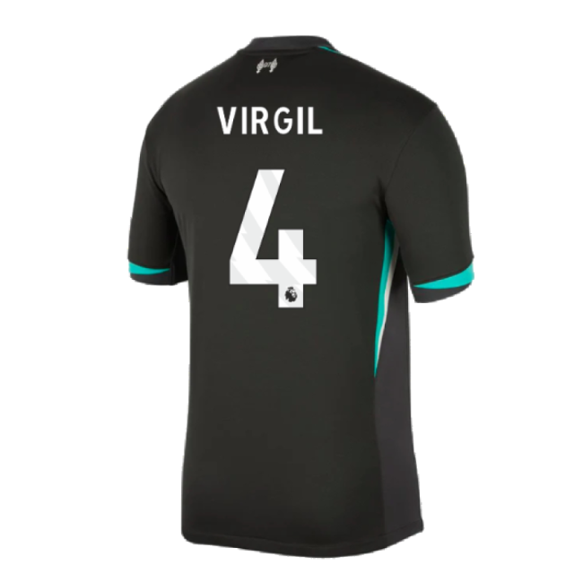 Match Quality Liverpool Liverpool Away Shirt Virgil #4 2024-2025 S...