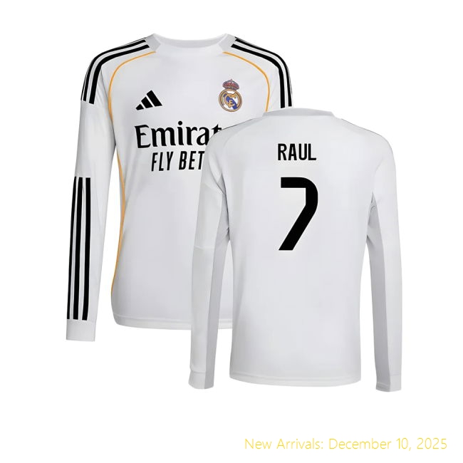 2025-2026 Real Madrid (rm) Home - Moisture Wicking - Spanish Football
