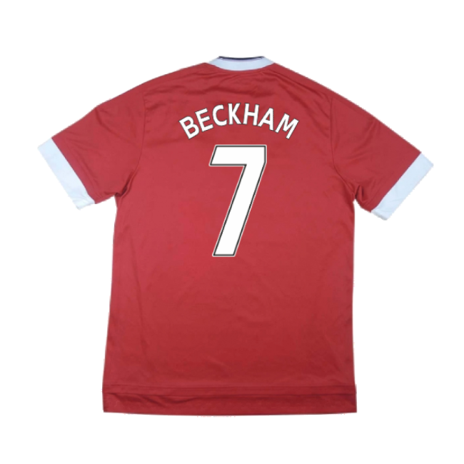 Manchester United 2015-16 Home Shirt ((Excellent) M) (Beckham 7)
