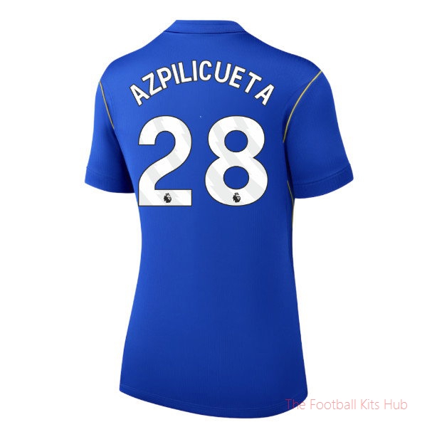 Chelsea Home Shirt Azpilicueta #28 2026-2027 Ladies Soccer Kit