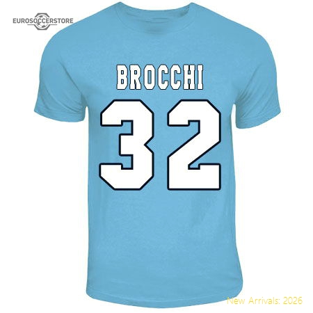 Premium-grade Cristian Brocchi Ss Lazio Hero T-shirt (sky Blue)