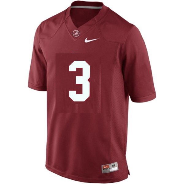Men Alabama Crimson Tide #3 Trent Richardson Men Red V1b Jersey