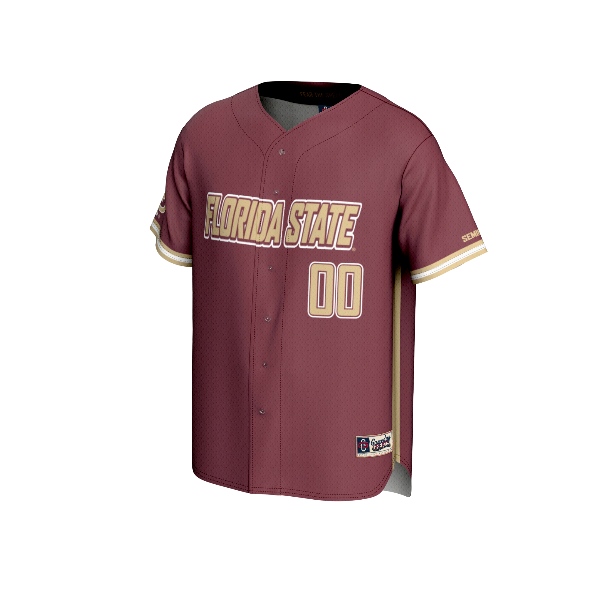[DDG] Florida State Seminoles GameDay Greats Youth NIL Pick-A-Player Lightweight Baseball Jersey - Garnet