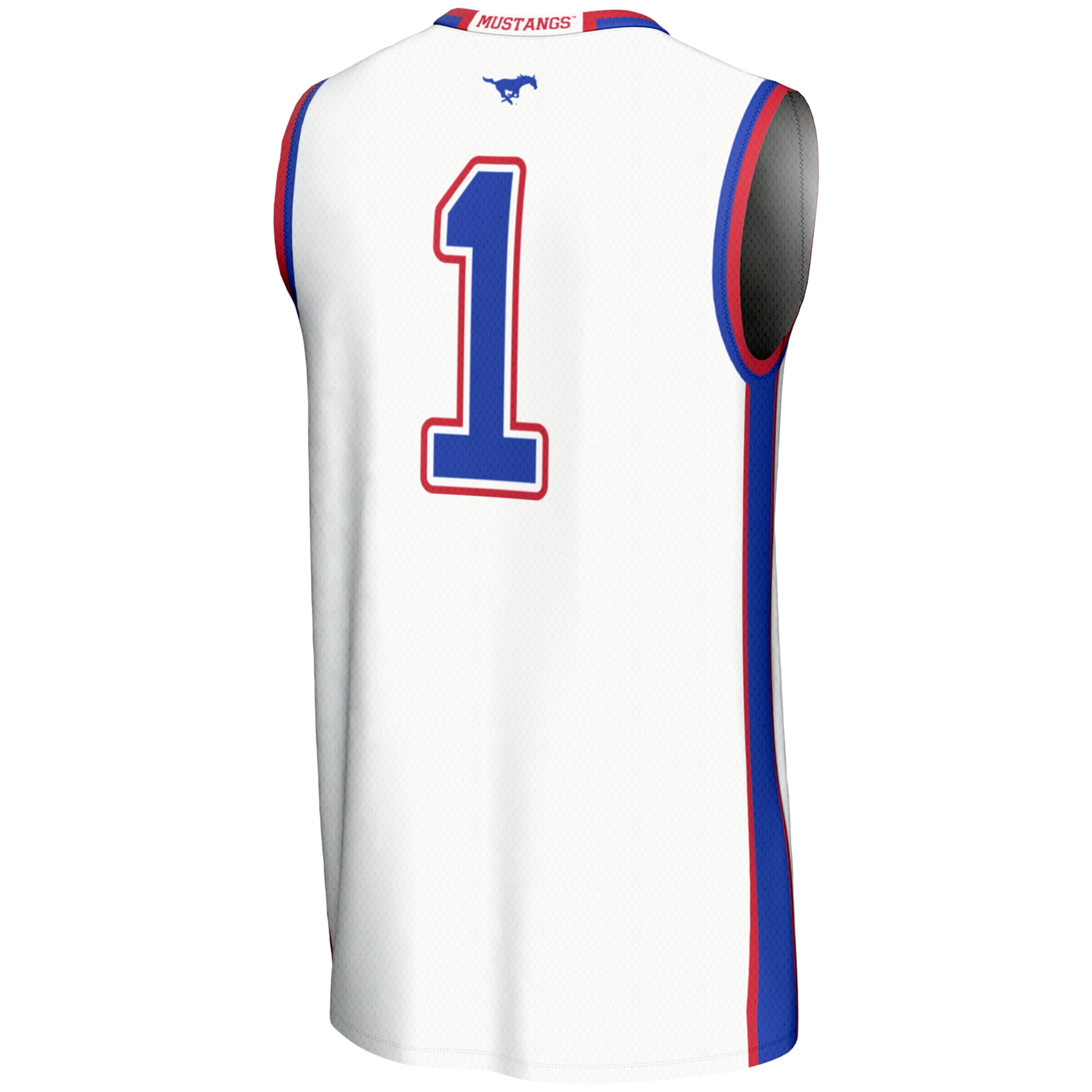 #1 SMU Mustangs GameDay Greats Unisex Lightweight Basketball Jersey - White