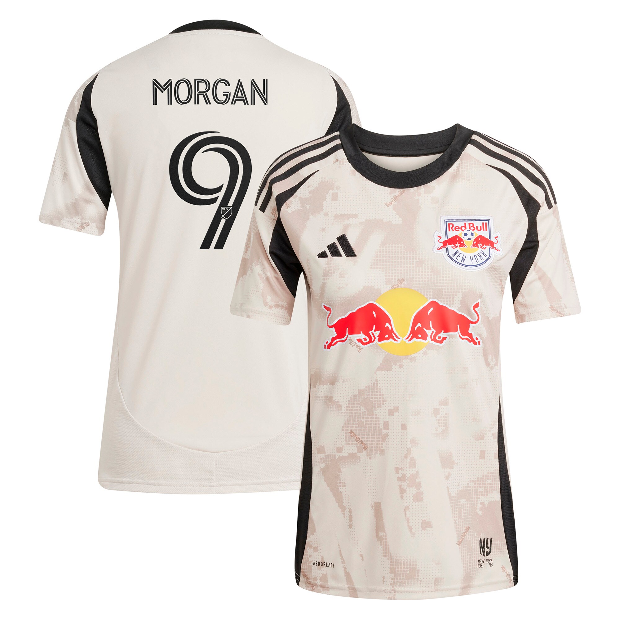 [SJH] Lewis Morgan New York Red Bulls Women's 2025 Stone Kit Replica Player Jersey - Tan