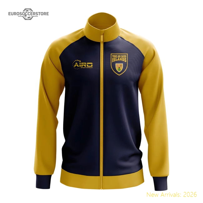 Turks and Caicos Islands Concept Football Track Jacket (Black)