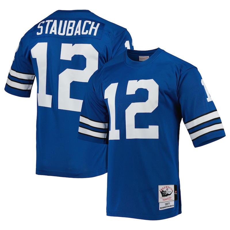 None Roger Staubach MVP Candidate DAL Cowboys Premium Jersey