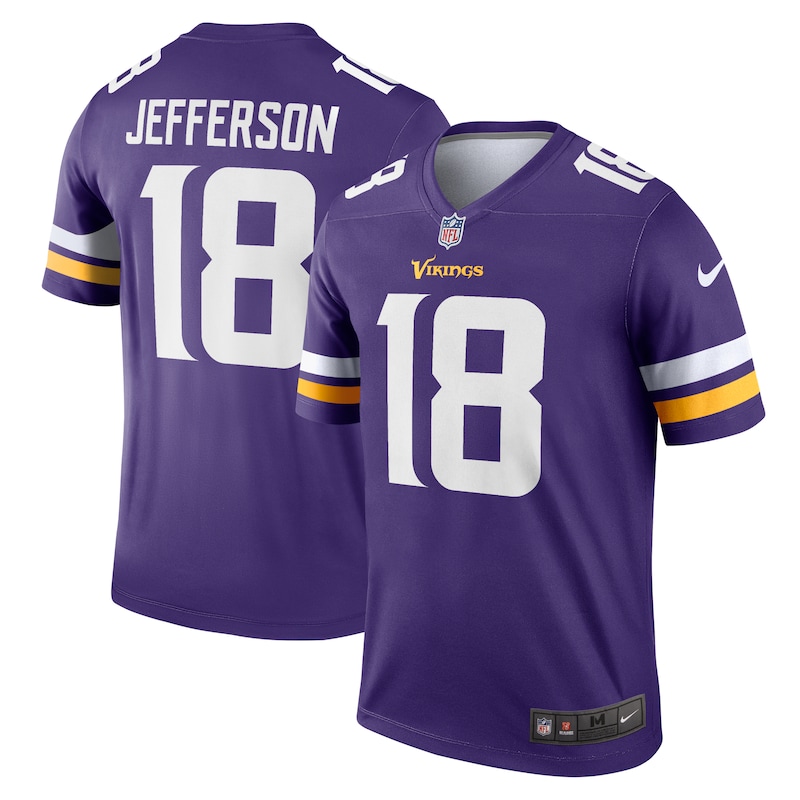None Justin Jefferson Record-Breaker MIN Vikings High-Quality Jersey
