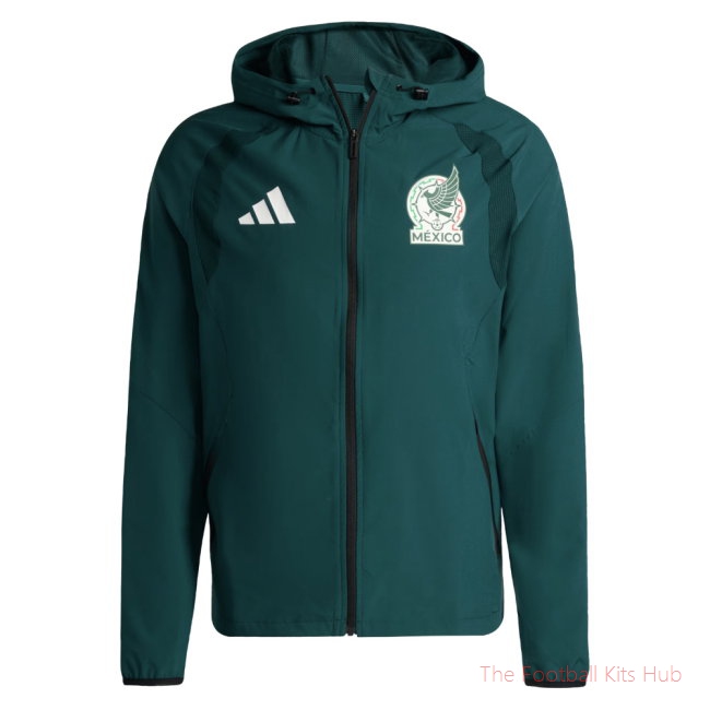 2026-2027 Mexico Full Zip Windbreaker (Aurora Ivy)