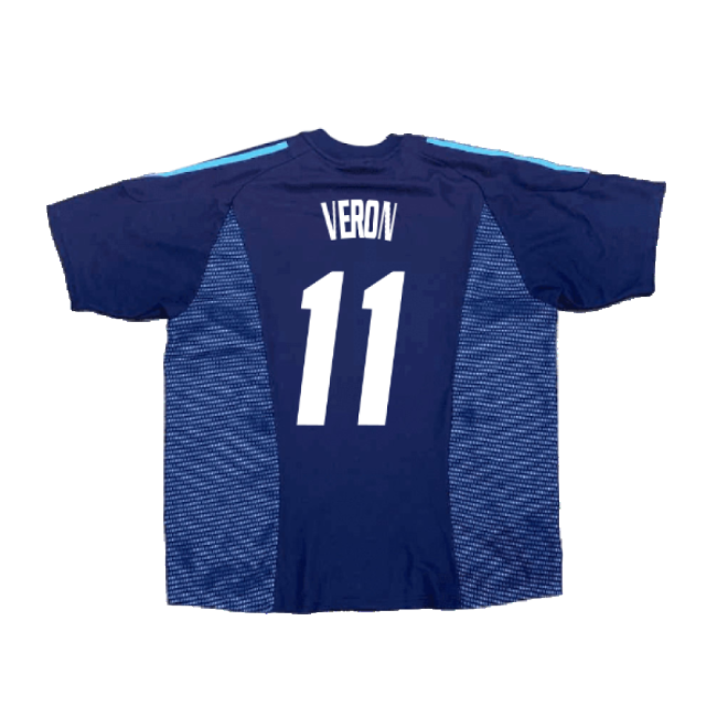 Football Argentina 2002-04 Away Shirt ((Excellent) Xl) (Veron 11)