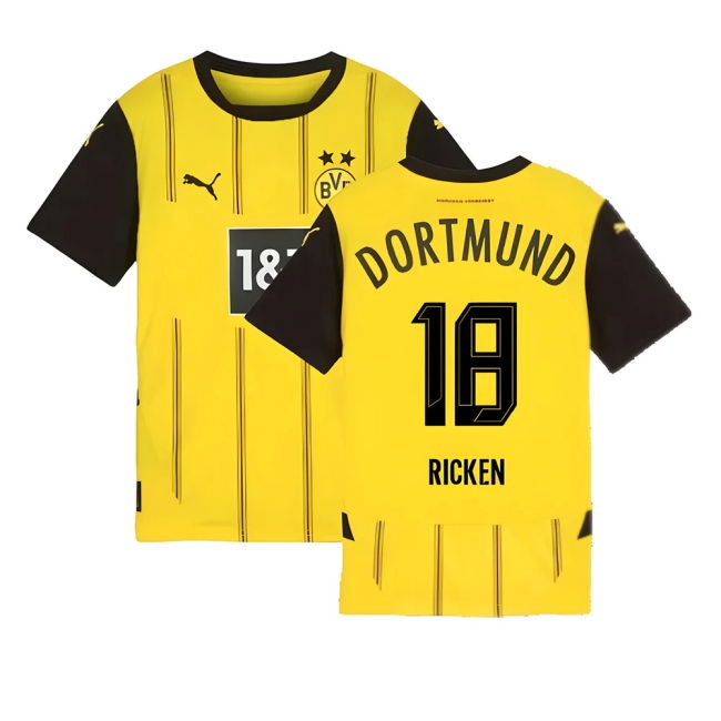 Official 2024-2025 Borussia Dortmund Home With Modern Design