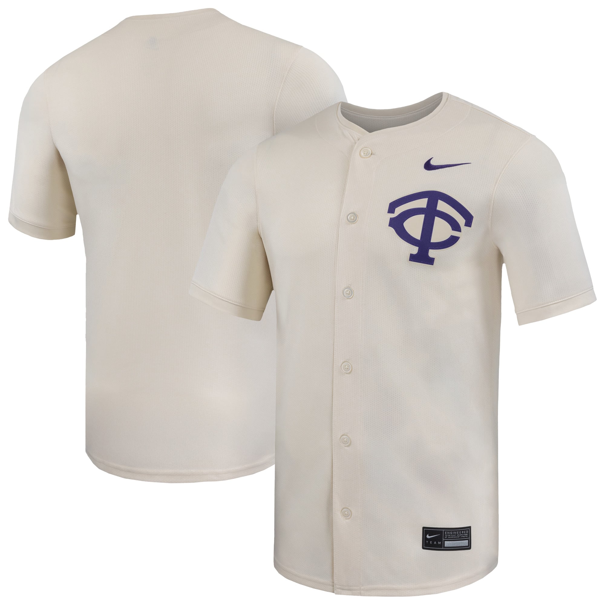 TCU Horned Frogs Nike Limited Baseball Jersey - Natural