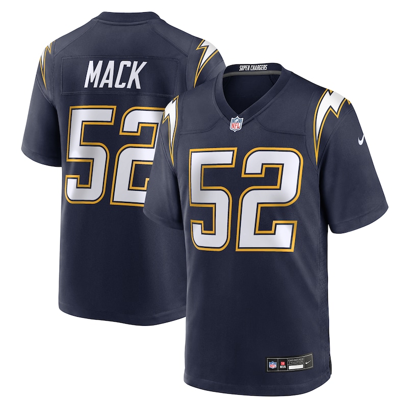 None Khalil Mack LA Chargers Premium-Quality Authentic Jersey