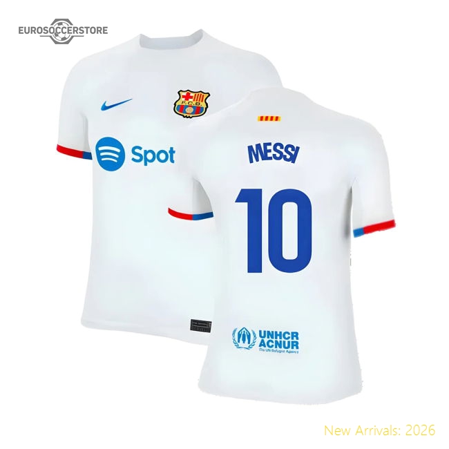 Durable Barcelona Away Jersey Athletic Fit Breathable Breathable