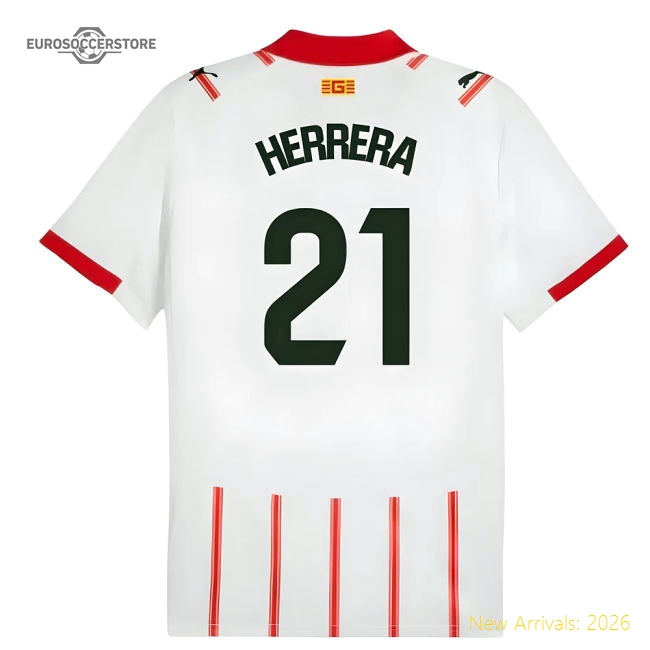 Authentic Trending 2025-2026 Girona Home Shirt (Herrera 21)
