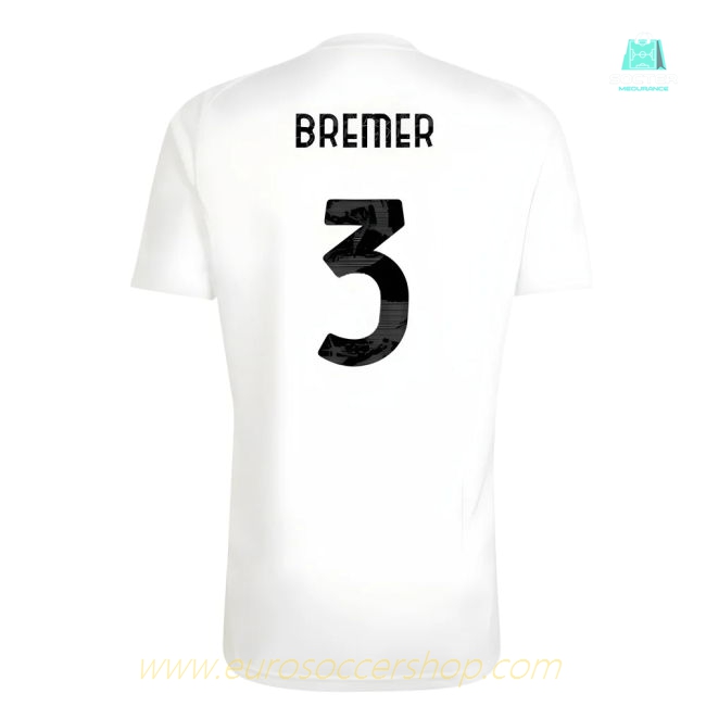 2025-2026 Juventus Training Tee (White) (Bremer 3)
