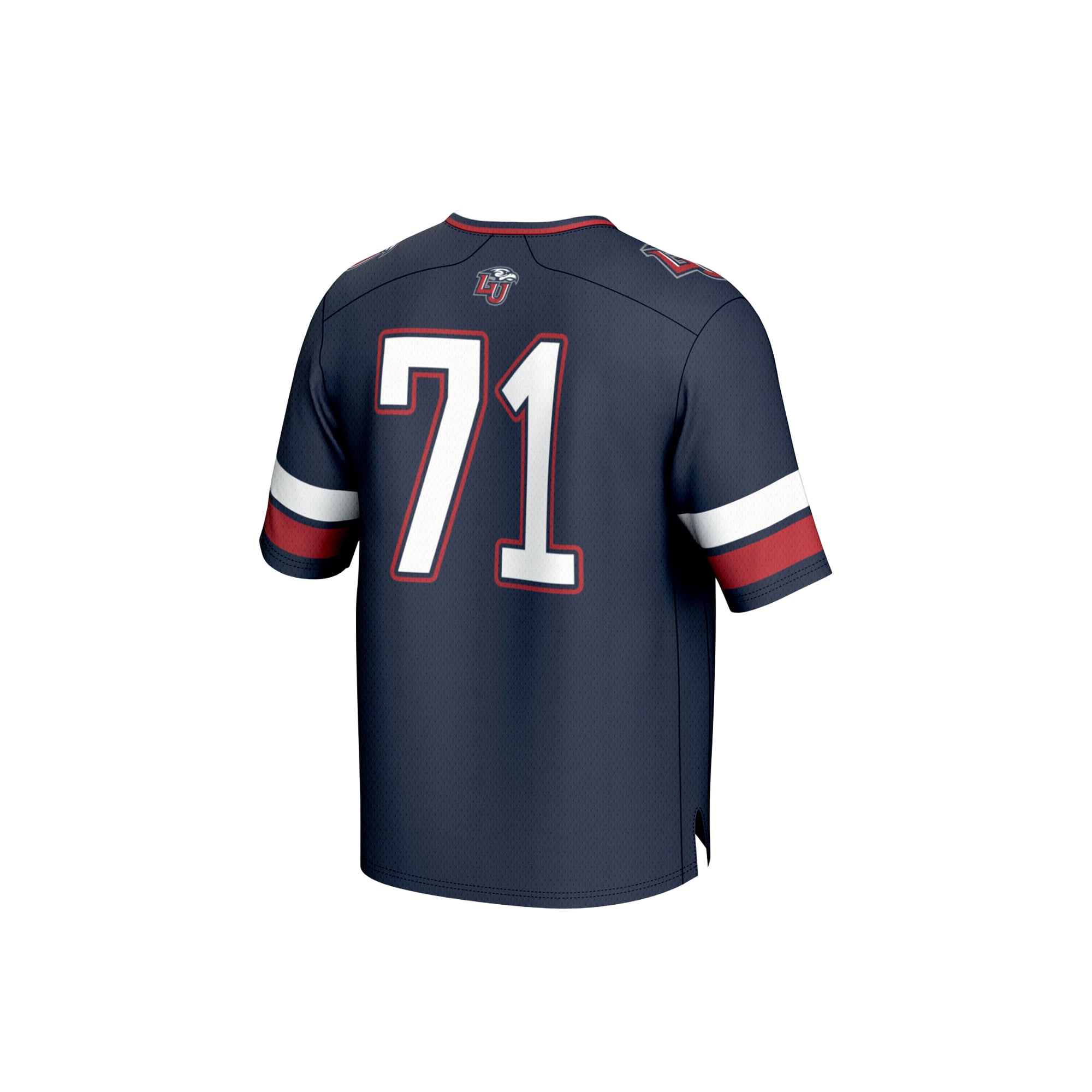 Unisex #71 Navy Liberty Flames Lightweight Football Fashion Jersey