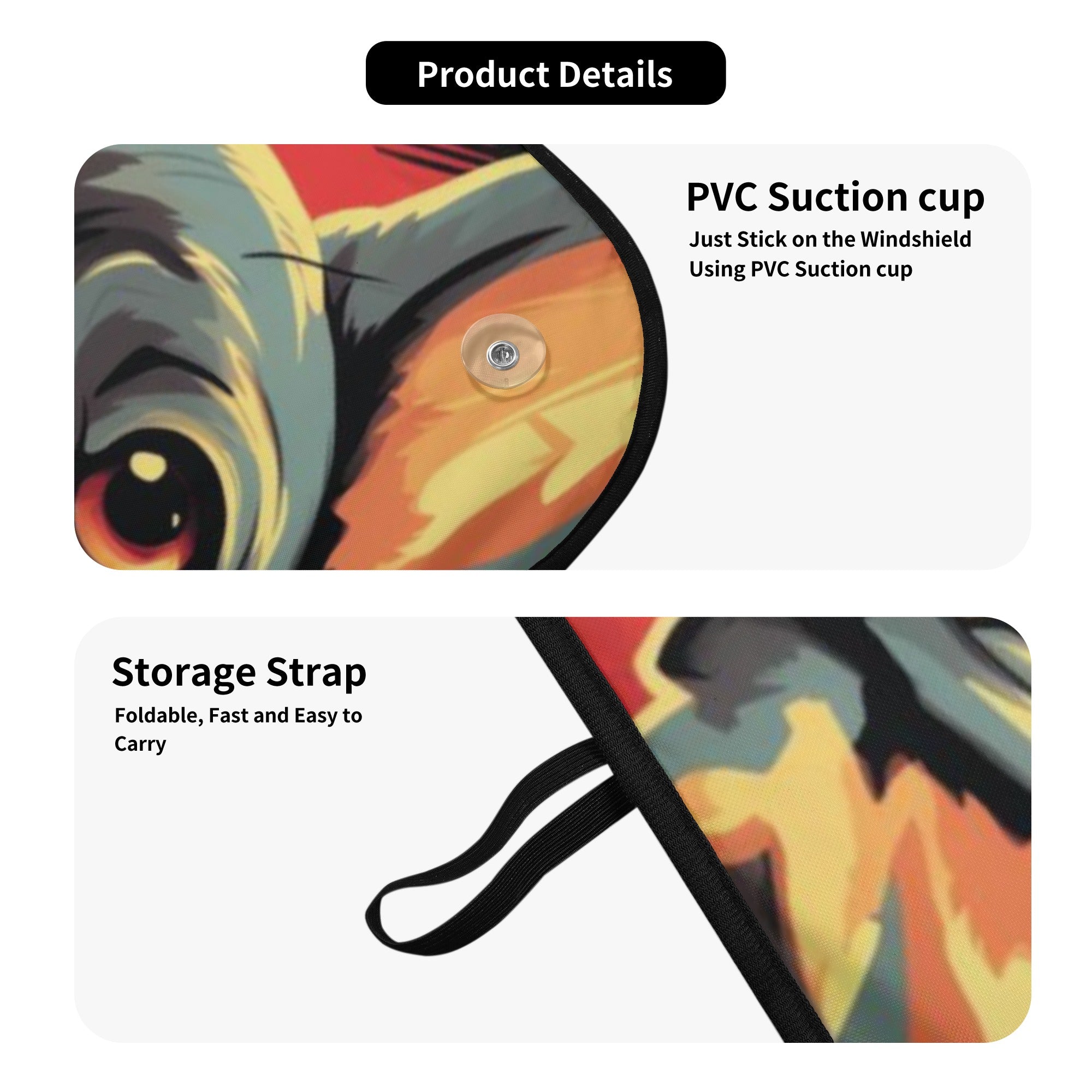 Minimal-Aesthetic Trendy Durable Curd - Car Auto Sun Shade as a Gift