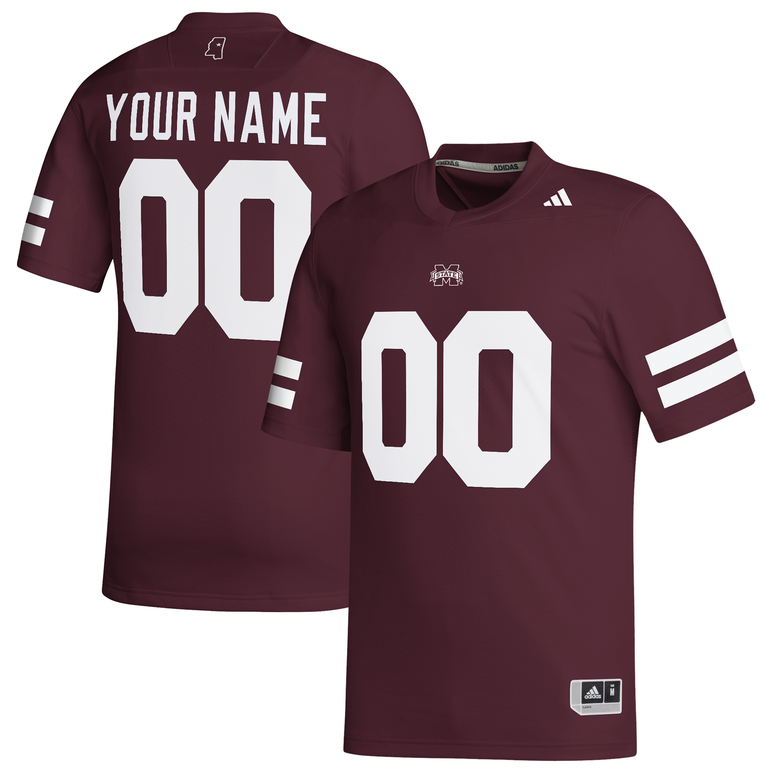 [DDG] Mississippi State Bulldogs Replica Custom Jersey - Maroon