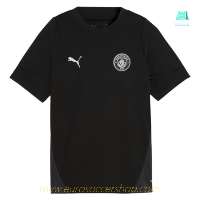 2025-2026 Man City Training Jersey (Black) - Kids (Haaland 9)