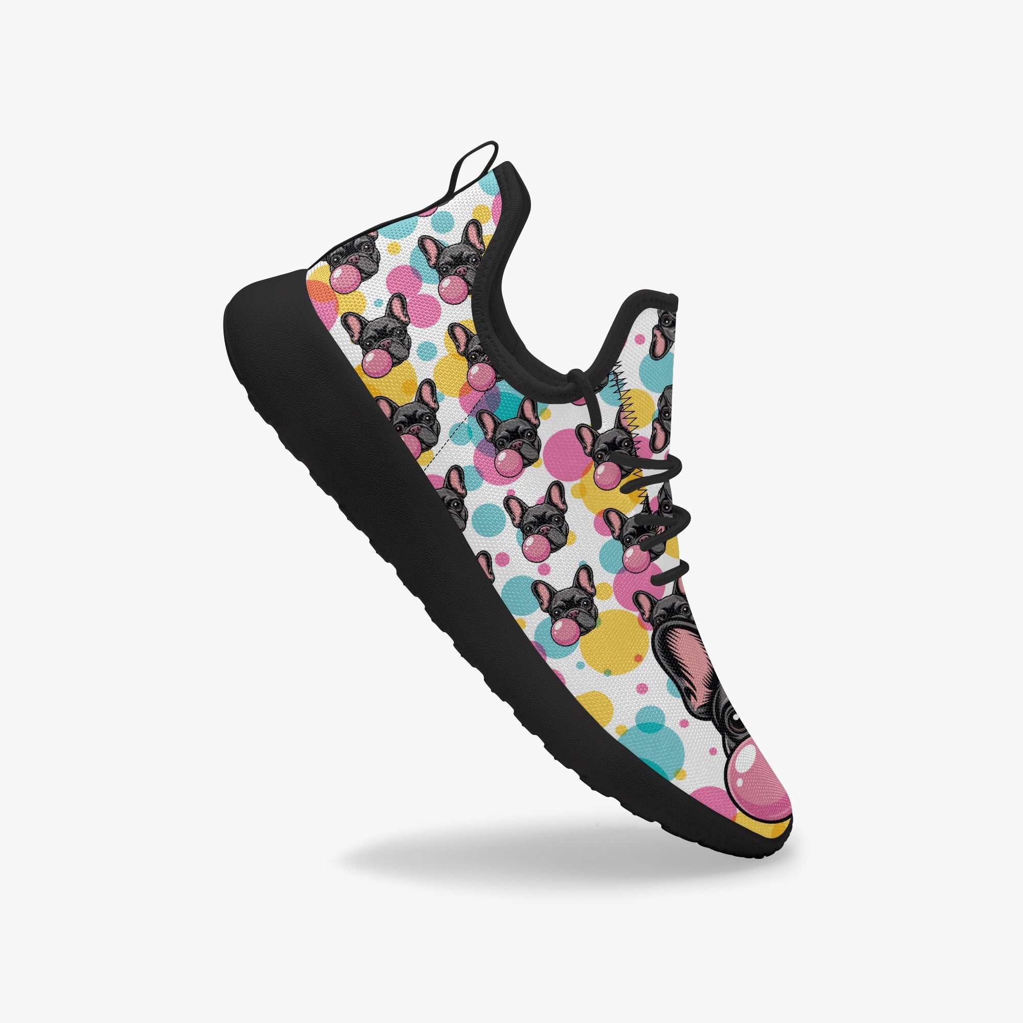 French Bulldog Lover Denim Classic Sneakers Stylish Walking Shoes