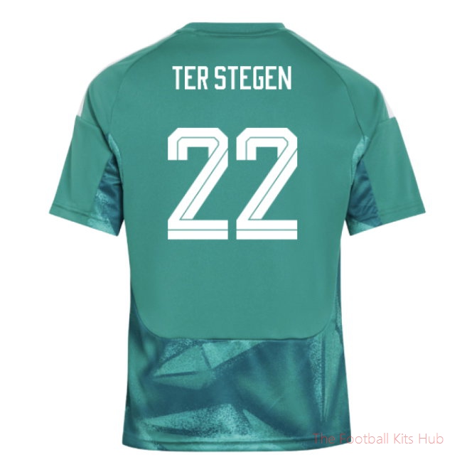 2026-2027 Germany Home Goalkeeper Shirt (Active Green) - Kids (Ter Stegen 22)
