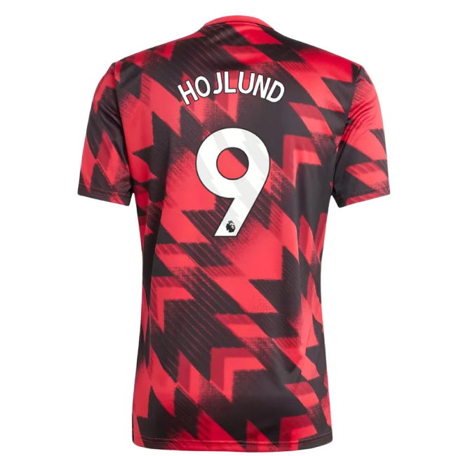 2025-2026 Man Utd Pre-Match Shirt (Red) (Hojlund 9)