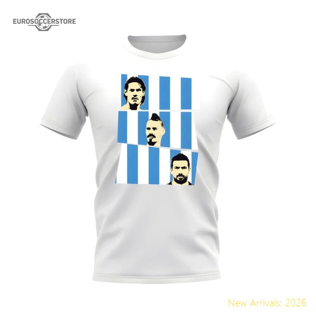 Superior Cavani Hamsik Lavezzi Azzurri Tee (white) - Fan Collection